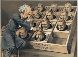 Political cartoon lampooning the 1880 convention